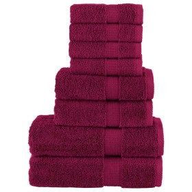 Juego de toallas premium SOLUND 8 unidades burdeos 600 gsm by , Towels - Ref: Foro24-137539, Price: 56,12 €, Discount: %