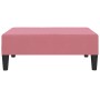 Reposapiés de terciopelo rosa 78x56x32 cm by vidaXL, Ottomans - Ref: Foro24-337691, Price: 56,39 €, Discount: %