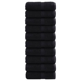 Toallas SOLUND 10 unidades negro 30x30 cm 600 gsm by , Towels - Ref: Foro24-137421, Price: 21,86 €, Discount: %