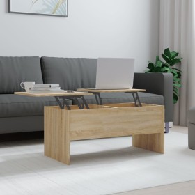 Mesa de centro madera contrachapada Sonoma 102x50,5x46,5 cm