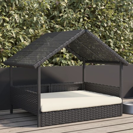 Caseta para perros con cojín ratán sintético by , Dog kennels - Ref: Foro24-366391, Price: 87,37 €, Discount: %