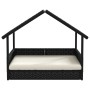 Caseta para perros con cojín ratán sintético by , Dog kennels - Ref: Foro24-366391, Price: 87,37 €, Discount: %