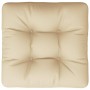 Cojín para sofá de palets de tela beige 60x61,5x10 cm | Foro24.es | Tu tienda online para hogar, jardín y más Foro24.es