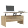 Mesa de centro madera contrachapada Sonoma 102x50,5x46,5 cm de vidaXL, Mesas de centro - Ref: Foro24-809722, Precio: 79,21 €,...