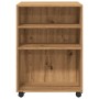 Mesa auxiliar con ruedas madera ingeniería artisian 55x60x78 cm von , Aktenschränke - Ref: Foro24-853163, Preis: 97,72 €, Rab...