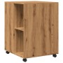Mesa auxiliar con ruedas madera ingeniería artisian 55x60x78 cm von , Aktenschränke - Ref: Foro24-853163, Preis: 97,72 €, Rab...