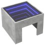 Mesa de centro con Infinity LED gris hormigón 40x40x30 cm de , Mesas de centro - Ref: Foro24-847598, Precio: 58,18 €, Descuen...