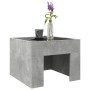 Mesa de centro con Infinity LED gris hormigón 40x40x30 cm de , Mesas de centro - Ref: Foro24-847598, Precio: 58,18 €, Descuen...