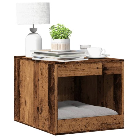 Mueble arenero de gatos madera ingeniería envejecida 47x59x42cm | Foro24.es | Tu tienda online para hogar, jardín y más Foro24.es