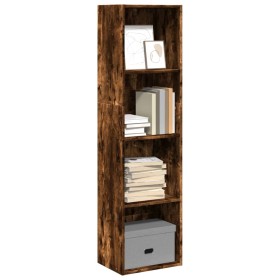 Estantería madera de ingeniería roble ahumado