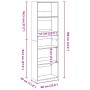 Estantería madera de ingeniería color envejecido 60x30x189 cm von , Bücherregale und Regale - Ref: Foro24-857924, Preis: 84,4...
