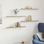 Estantes pared 4 ud madera ingeniería roble artisan 60x20x1,5cm