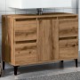 Mueble de lavabo madera ingeniería roble artisan 80x33x60 cm by , bathroom vanities - Ref: Foro24-857130, Price: 124,28 €, Di...