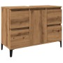 Mueble de lavabo madera ingeniería roble artisan 80x33x60 cm by , bathroom vanities - Ref: Foro24-857130, Price: 124,28 €, Di...
