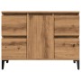 Mueble de lavabo madera ingeniería roble artisan 80x33x60 cm by , bathroom vanities - Ref: Foro24-857130, Price: 124,28 €, Di...