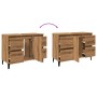 Mueble de lavabo madera ingeniería roble artisan 80x33x60 cm by , bathroom vanities - Ref: Foro24-857130, Price: 124,28 €, Di...