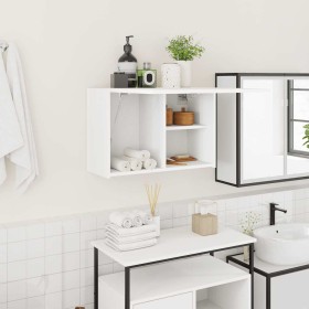Mueble de pared de baño madera ingeniería blanco 60x25x40 cm by , bathroom vanities - Ref: Foro24-860067, Price: 55,60 €, Dis...