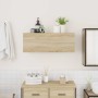 Mueble de pared baño madera ingeniería roble Sonoma 80x25x30 cm von , Badezimmerwaschtische - Ref: Foro24-860078, Preis: 56,8...