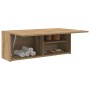 Mueble de pared baño madera ingeniería roble artisan 80x25x30cm von , Badezimmerwaschtische - Ref: Foro24-860084, Preis: 60,8...