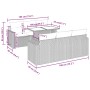 Set sofás jardín y cojines 7 pzas ratán sintético acacia gris by , Garden sets - Ref: Foro24-3326262, Price: 570,13 €, Discou...