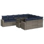 Set sofás jardín y cojines 11 pzas ratán sintético acacia negro de , Conjuntos de jardín - Ref: Foro24-3326392, Precio: 896,66 €