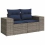 Set sofás jardín y cojines 7 pzas ratán sintético acacia gris by , Garden sets - Ref: Foro24-3326752, Price: 606,09 €, Discou...