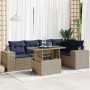 Set sofás jardín y cojines 6 pzas ratán sintético acacia negro | Foro24.es | Tu tienda online para hogar, jardín y más Foro24.es