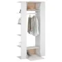 Muebles de recibidor 2 unidades madera contrachapada blanco de vidaXL, Taquillas y armarios de almacenamiento - Ref: Foro24-3...