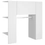 Muebles de recibidor 2 unidades madera contrachapada blanco de vidaXL, Taquillas y armarios de almacenamiento - Ref: Foro24-3...