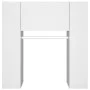 Muebles de recibidor 2 unidades madera contrachapada blanco de vidaXL, Taquillas y armarios de almacenamiento - Ref: Foro24-3...
