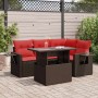 Set sofás jardín y cojines 5 pzas ratán sintético acacia gris by , Garden sets - Ref: Foro24-3326475, Price: 419,62 €, Discou...