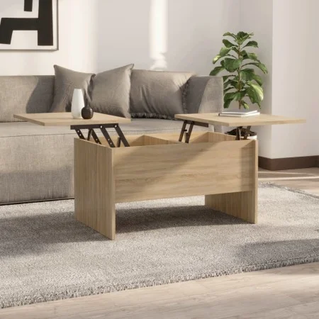 Engineered wood Sonoma oak coffee table 80x50x42.5 cm by vidaXL, Coffee table - Ref: Foro24-809731, Price: 73,93 €, Discount: %