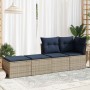 Set sofás jardín y cojines 2 pzas ratán sintético acacia gris von , Gartensets - Ref: Foro24-3328684, Preis: 118,99 €, Rabatt...