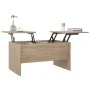 Mesa de centro madera de ingeniería roble Sonoma 80x50x42,5 cm de vidaXL, Mesas de centro - Ref: Foro24-809731, Precio: 73,93...