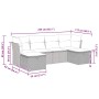 Set sofás de jardín 6 piezas y cojines ratán sintético marrón by , Garden sets - Ref: Foro24-3325330, Price: 410,04 €, Discou...
