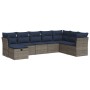Set de sofás de jardín con cojines 9 pzas ratán sintético gris by , Garden sets - Ref: Foro24-3325347, Price: 650,96 €, Disco...