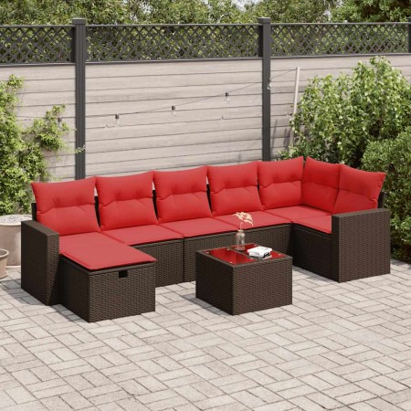 Set sofás de jardín 8 piezas y cojines ratán sintético marrón | Foro24.es | Tu tienda online para hogar, jardín y más Foro24.es