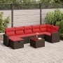 Set sofás de jardín 8 piezas y cojines ratán sintético marrón | Foro24.es | Tu tienda online para hogar, jardín y más Foro24.es