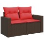 Set sofás de jardín 8 piezas y cojines ratán sintético marrón | Foro24.es | Tu tienda online para hogar, jardín y más Foro24.es