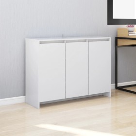 Aparador de madera contrachapada blanco 102x33x75 cm de vidaXL, Aparadores - Ref: Foro24-809773, Precio: 120,36 €, Descuento: %