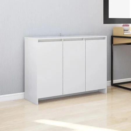 Weißes Sperrholz-Sideboard 102x33x75 cm von vidaXL, Sideboards - Ref: Foro24-809773, Preis: 117,42 €, Rabatt: %