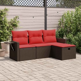 Comprar Set de sofás de jardín 4 pzas y cojines