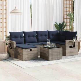 Set de sofás de jardín 7 pzas con cojines ratán sintético gris von , Gartensets - Ref: Foro24-3325497, Preis: 511,98 €, Rabat...