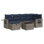 Set de sofás de jardín 7 pzas con cojines ratán sintético gris von , Gartensets - Ref: Foro24-3325497, Preis: 511,98 €, Rabat...