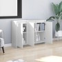 Weißes Sperrholz-Sideboard 102x33x75 cm von vidaXL, Sideboards - Ref: Foro24-809773, Preis: 120,36 €, Rabatt: %