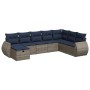 Set de sofás de jardín y cojines 8 piezas ratán sintético gris | Foro24.es | Tu tienda online para hogar, jardín y más Foro24.es