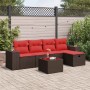 Set sofás de jardín 6 piezas y cojines ratán sintético marrón by , Garden sets - Ref: Foro24-3325680, Price: 427,24 €, Discou...