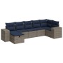 Set de sofás de jardín 7 pzas con cojines ratán sintético gris | Foro24.es | Tu tienda online para hogar, jardín y más Foro24.es