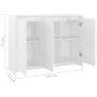 Weißes Sperrholz-Sideboard 102x33x75 cm von vidaXL, Sideboards - Ref: Foro24-809773, Preis: 117,42 €, Rabatt: %