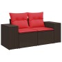 Set sofás de jardín 6 piezas y cojines ratán sintético marrón | Foro24.es | Tu tienda online para hogar, jardín y más Foro24.es